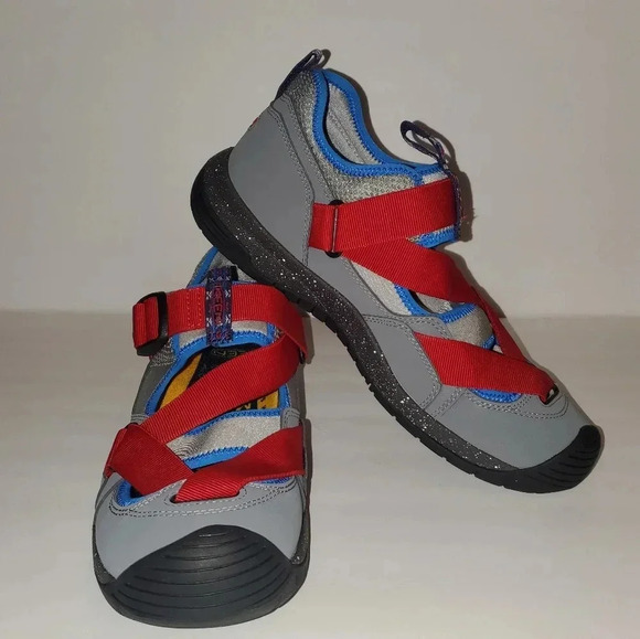 BNWOB Keen Zerraport Trail Hybrid Hiking Sandal Shoes Grey Red Mens Sz 9 main image 7